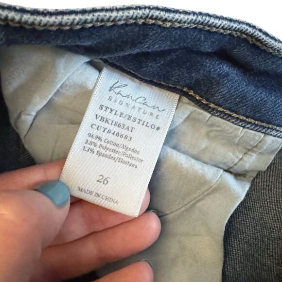 KanCan Mid Rise Ankle skinny Jeans Women's size 26 Button down Bodycon Grunge - Picture 5 of 13